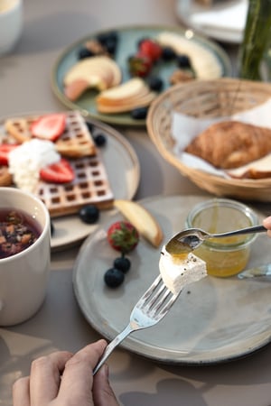 Piatti dolci e salati per la colazione a B&B Villa Patria