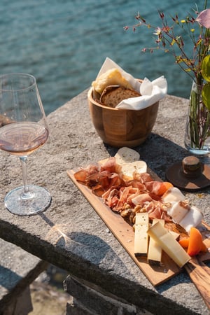 Aperitivo specialità ticinesi B&B Villa Patria