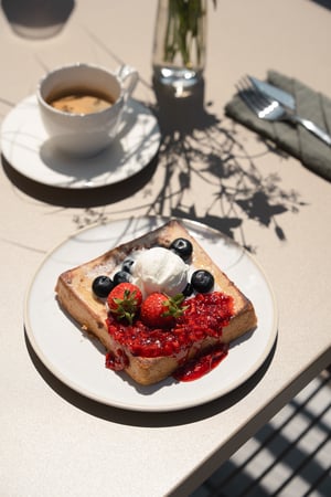 French toast con frutta fresca
