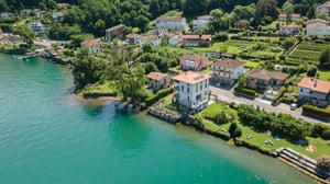 Ripresa aerea B&B Villa Patria sul lago di Lugano