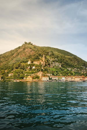 Vista dal B&B Villa Patria sul lago di Lugano