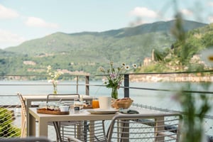 Colazione sulla terrazza del B&B Villa Patria